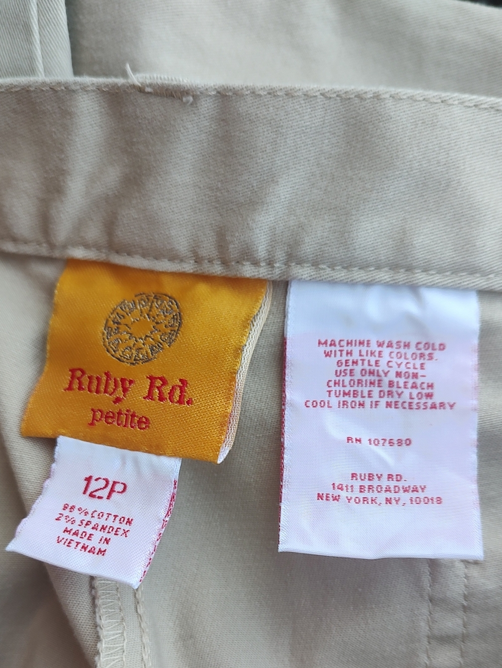 Ruby Rd. Tan Pants - Picture 8 of 8